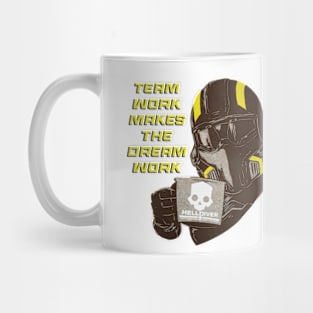 helldivers squad players new design Mug